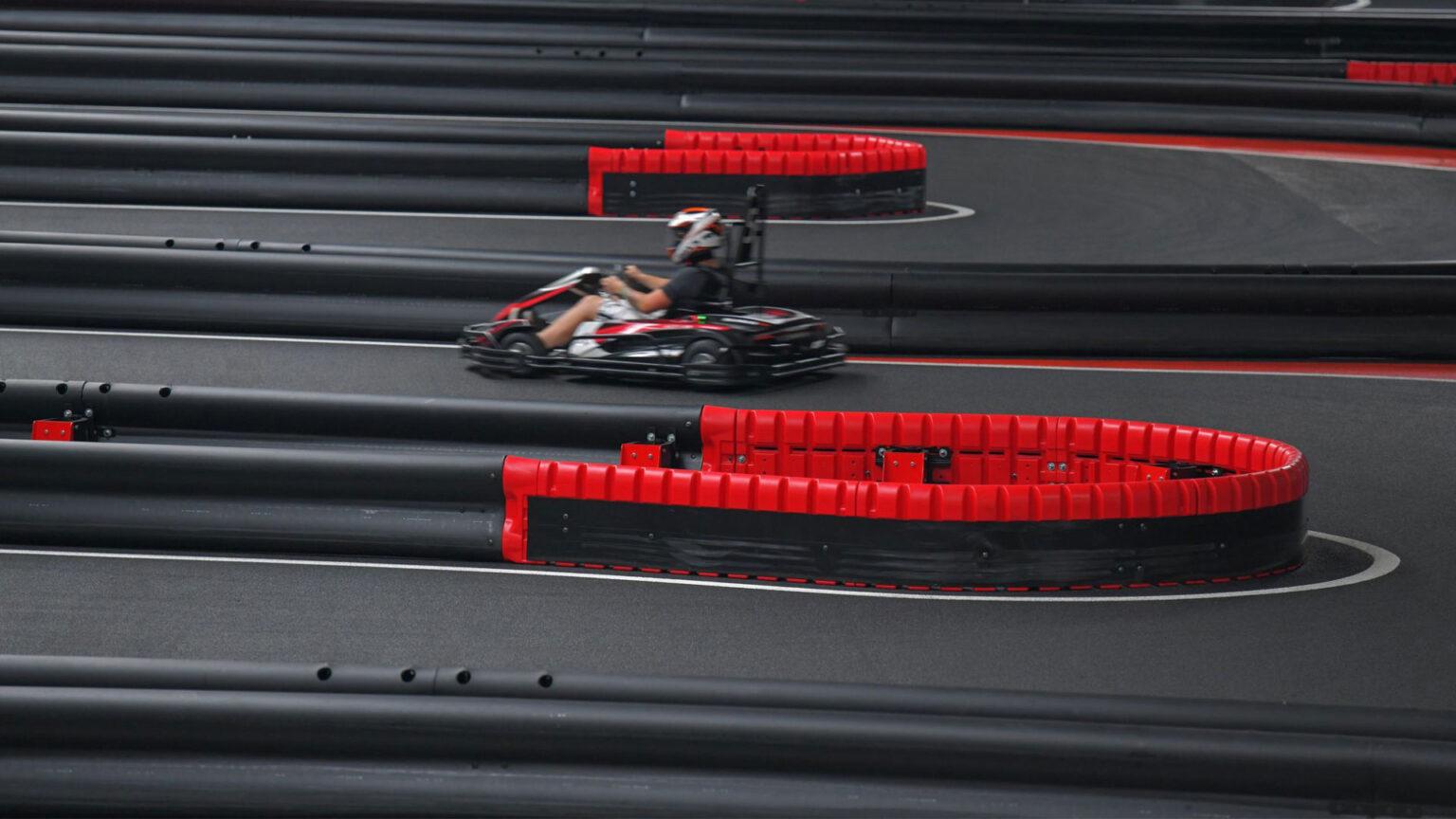 Gokart track barriers safety 360 Karting