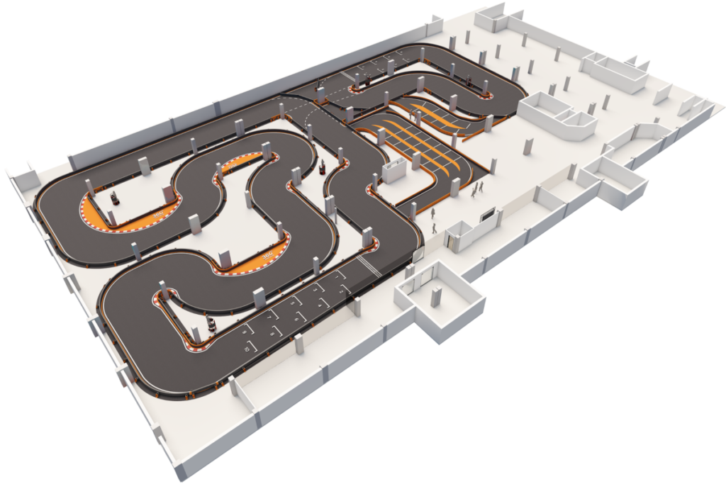 FlashKart Singlelevel Gokart Track designed and built by 360 Karting