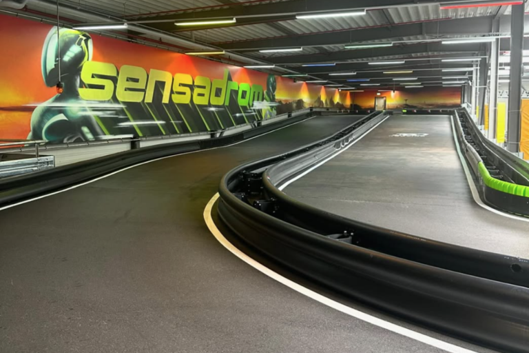 E-Kartbahn Sensadrom designed and built by 360 Karting